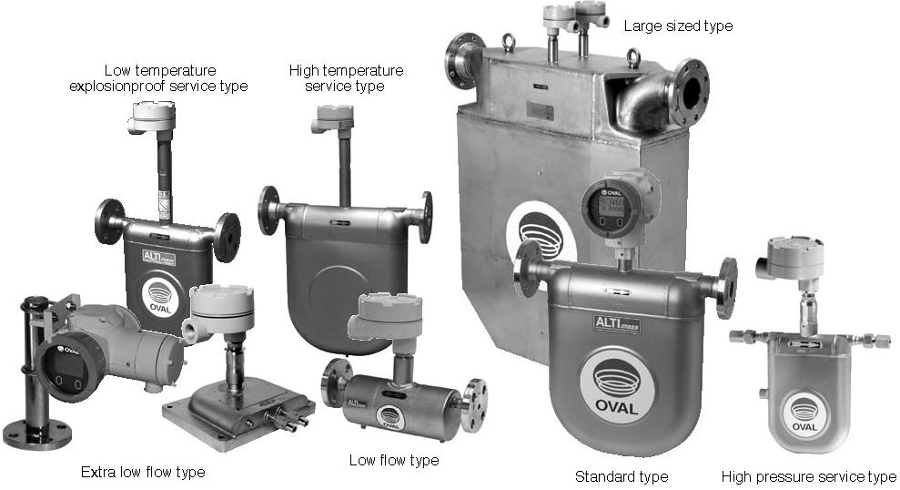 High performance coriolis flowmeters OVAL ALTImass type U �����W���|������Ӌ